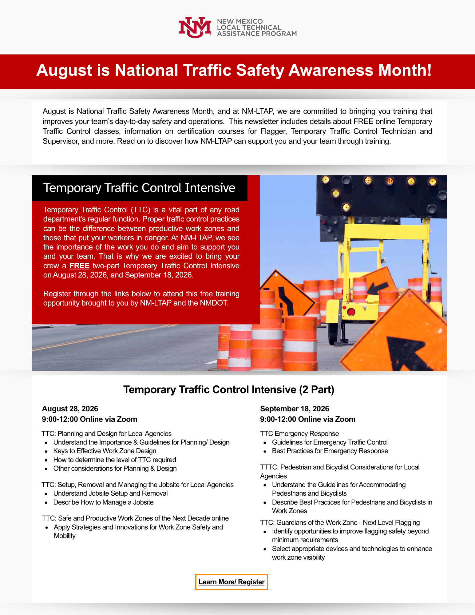 August Outreach page 1